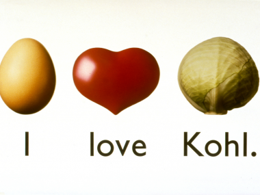 Logo der Kampagne für Helmut Kohl zur Wahl, 1990