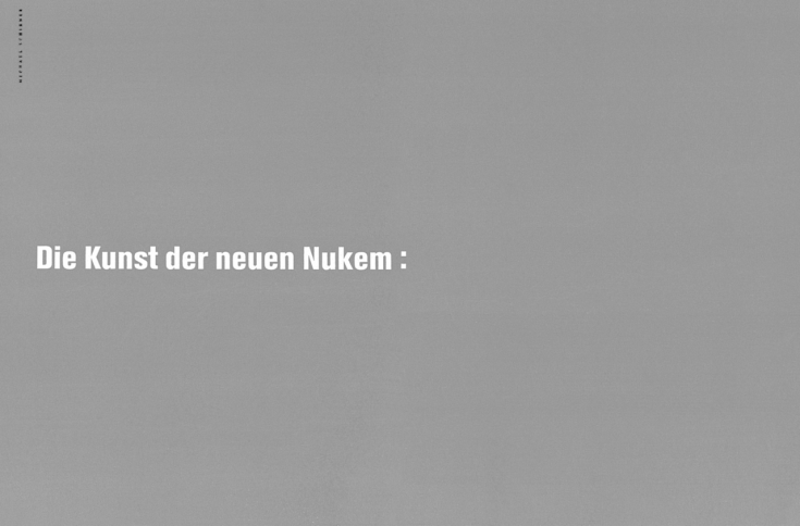 Titelseite der Anzeige für die Neue Nukem 1988