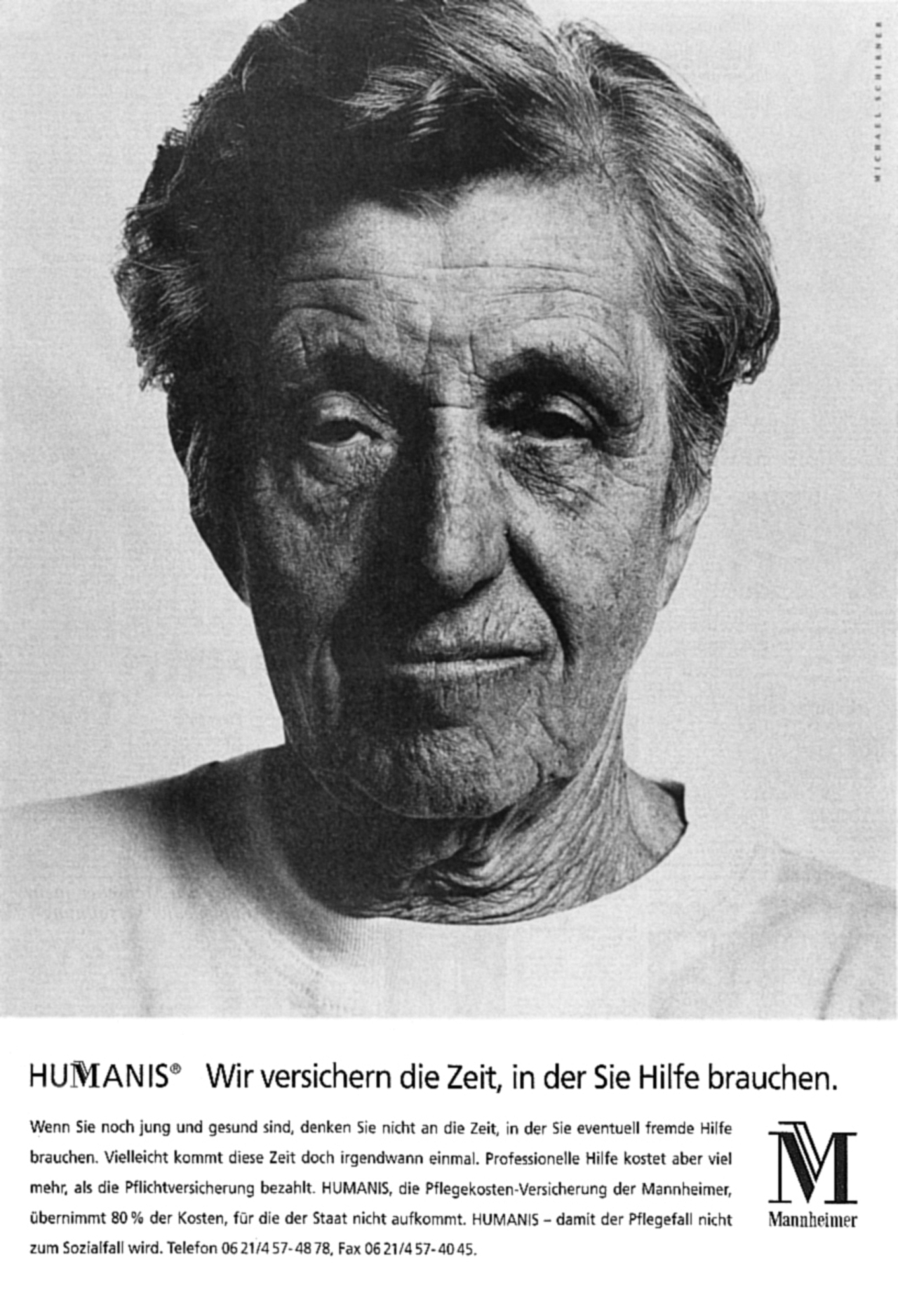 Anzeige für die Mannheimer Versicherungen, 1992