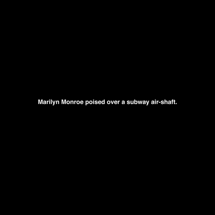 Michael Schirner, Marilyn Monroe poised over a subway air-shaft, 1985 – 2013, Siebdruck auf Leinwand