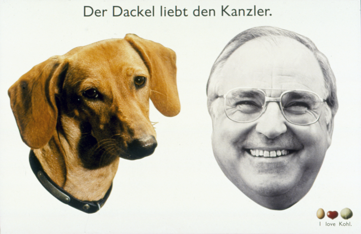 "I love Kohl", Kampagne zur Wahl, 1990