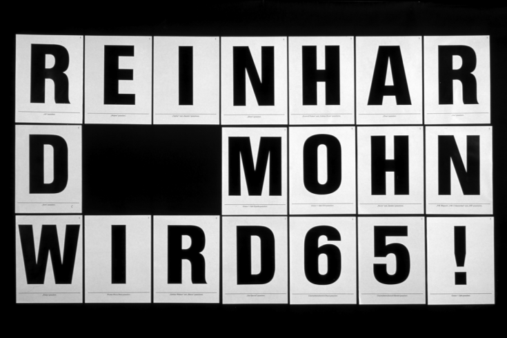 19seitige Anzeige zum 65. Geburtstag von Reinhard Mohn