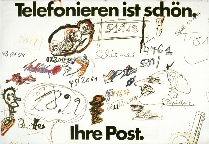 Plakat für die Post, 1977