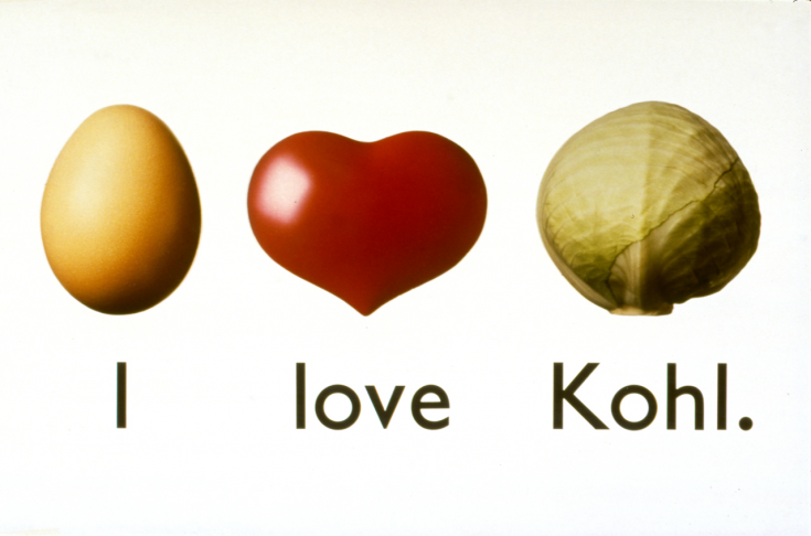 Logo der Kampagne für Helmut Kohl zur Wahl, 1990