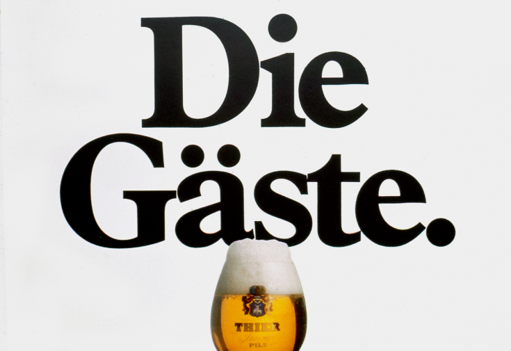 Großfächenplakat für die Thier-Brauerei, 1980