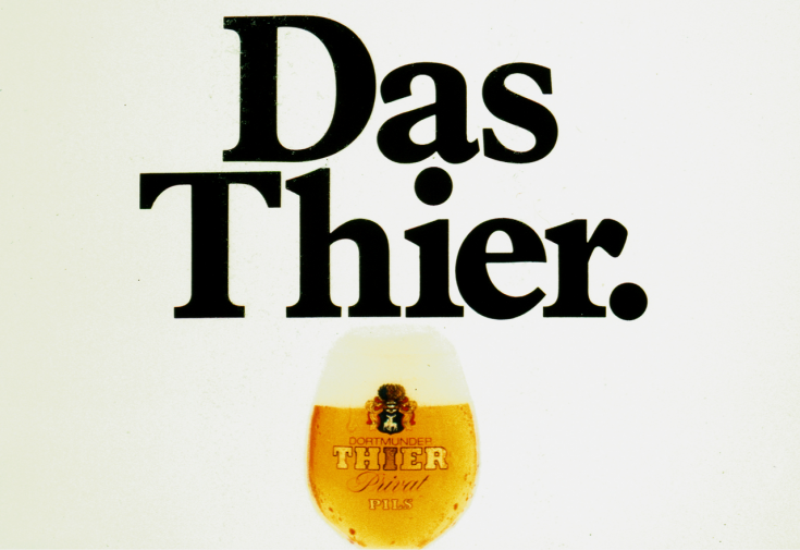 Großfächenplakat für die Thier-Brauerei, 1980